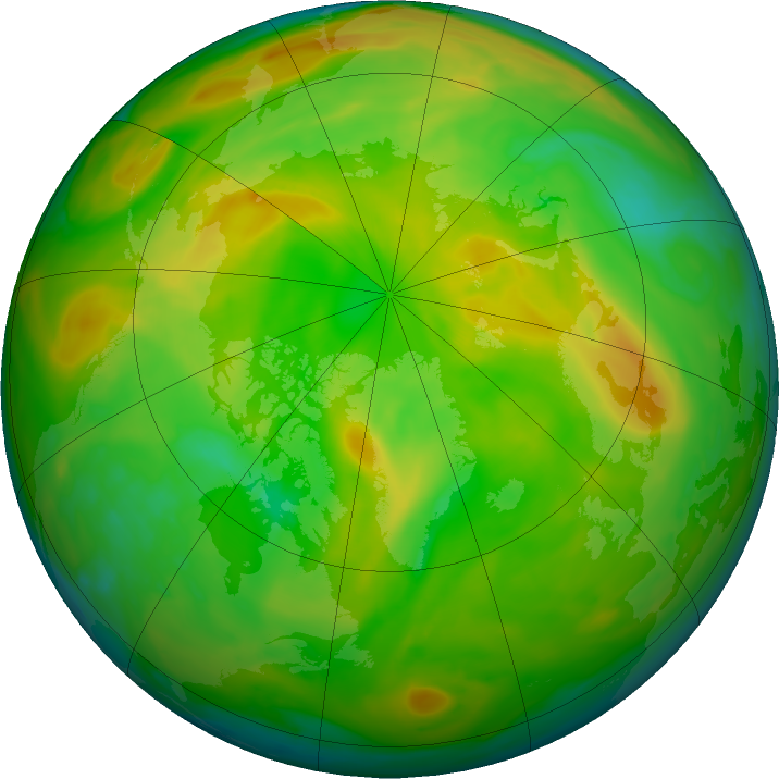 Arctic ozone map for 02 June 2023